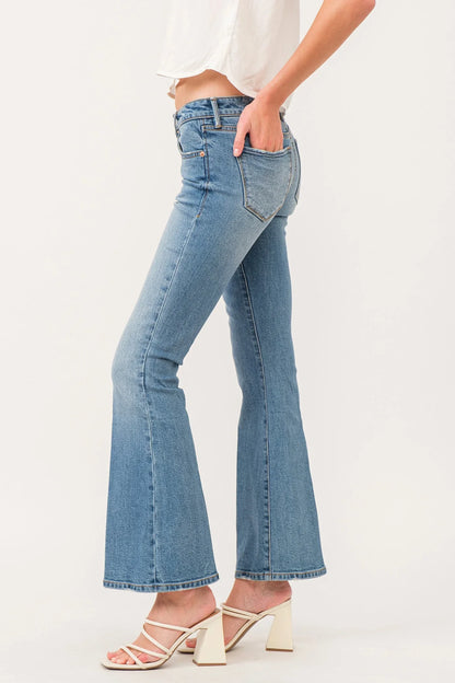 Rosie Mid Rise Flare Jeans