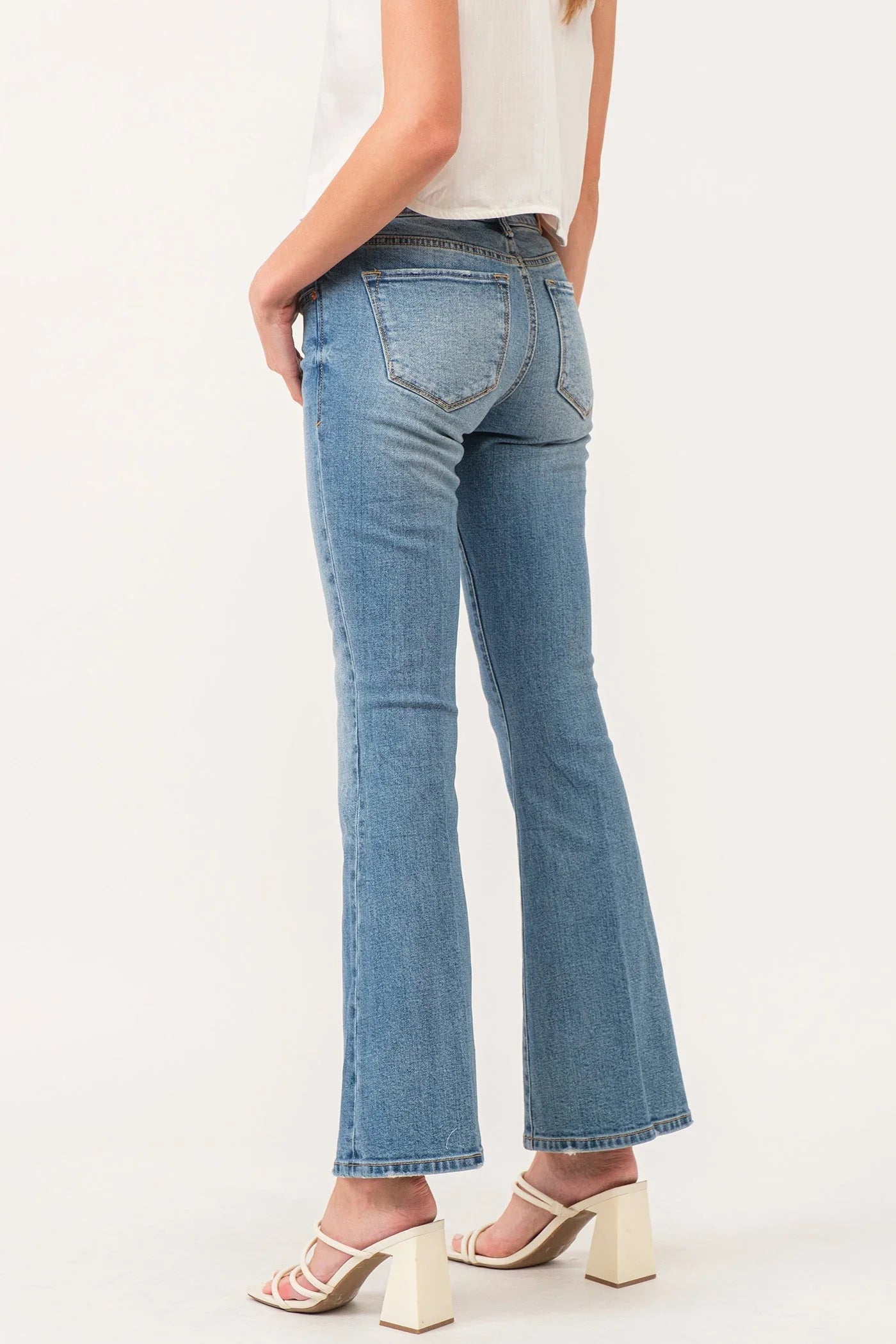 Rosie Mid Rise Flare Jeans