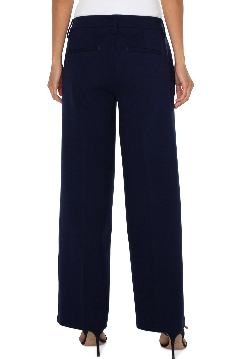 Kelsey Wide Leg Trouser - Cadet Blue