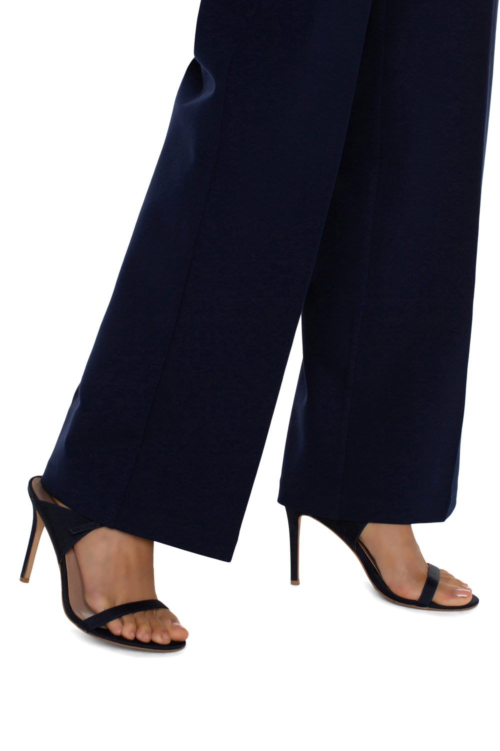 Kelsey Wide Leg Trouser - Cadet Blue