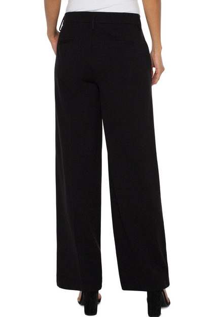 Petite Kelsey Wide Leg Trouser - Black