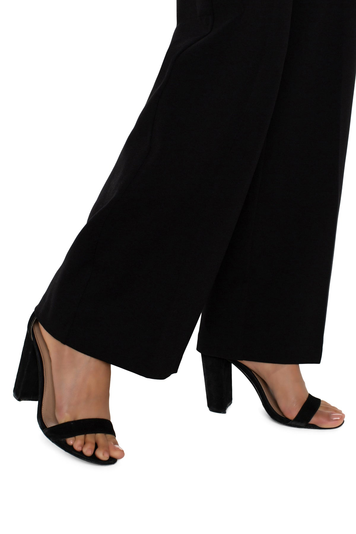 Petite Kelsey Wide Leg Trouser - Black