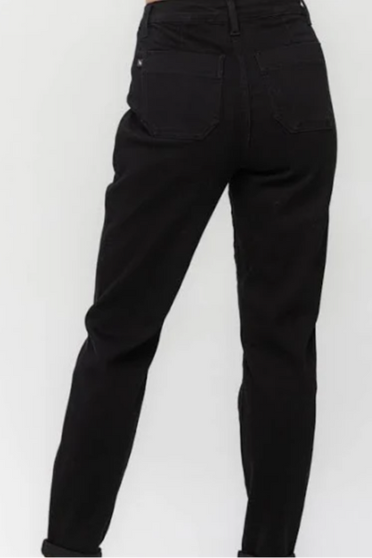 HIGH WAIST PULL ON CUFFED JOGGERS