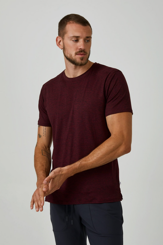 Core Crew Neck Tee - Crimson