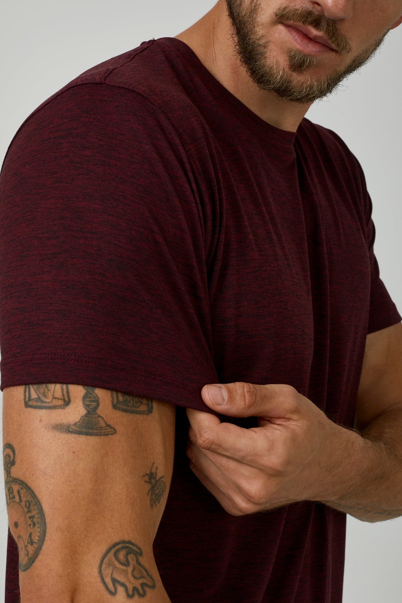 Core Crew Neck Tee - Crimson