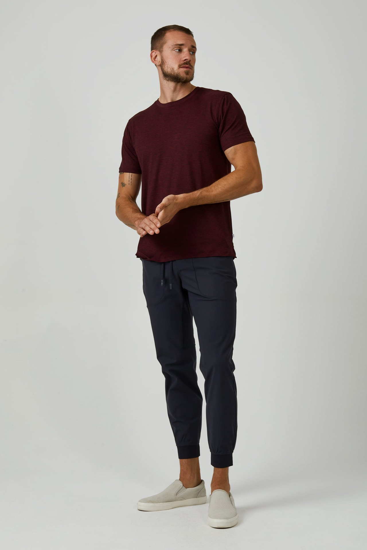 Core Crew Neck Tee - Crimson