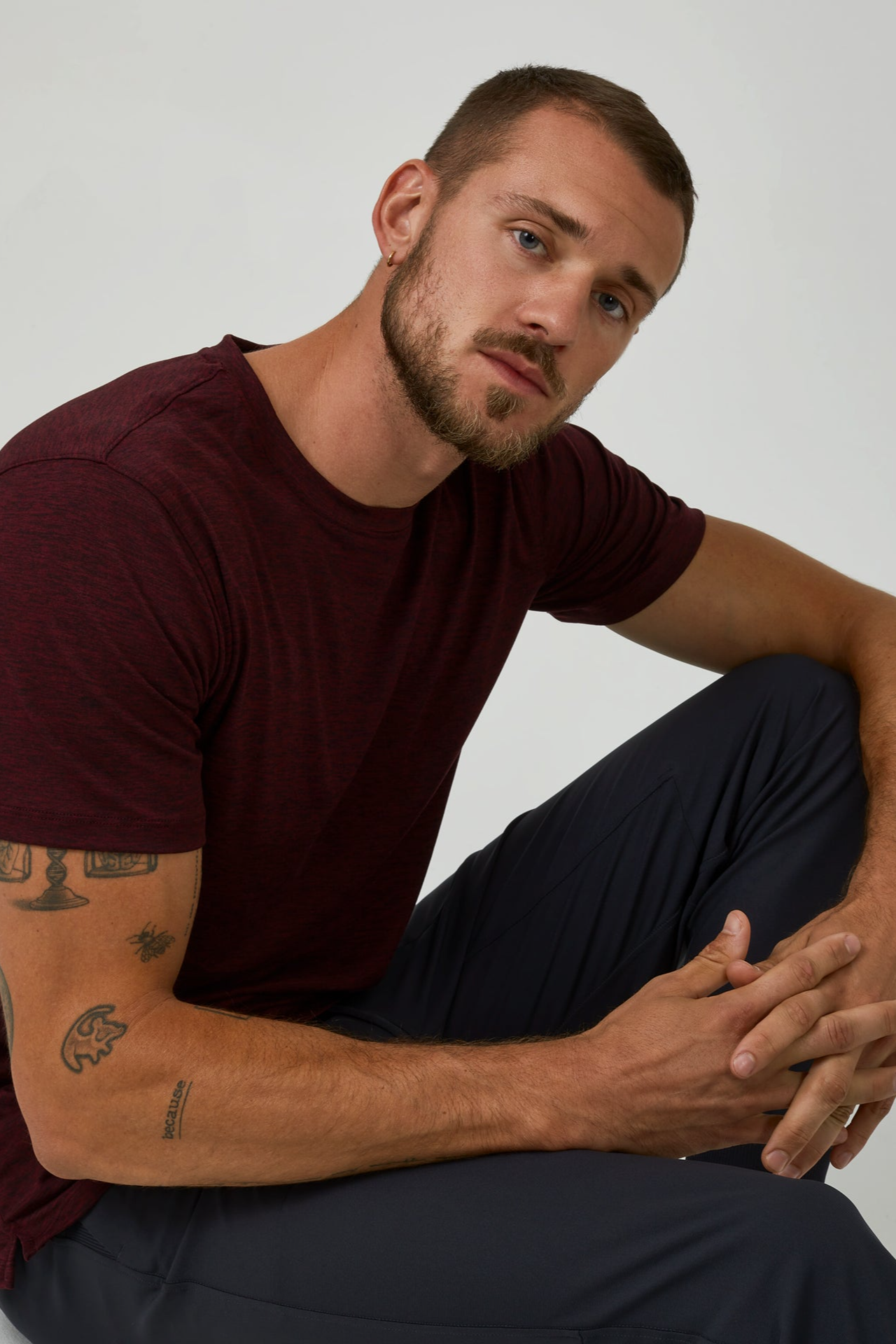Core Crew Neck Tee - Crimson