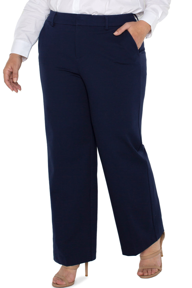 Kelsey Wide Leg Plus- Cadet Blue