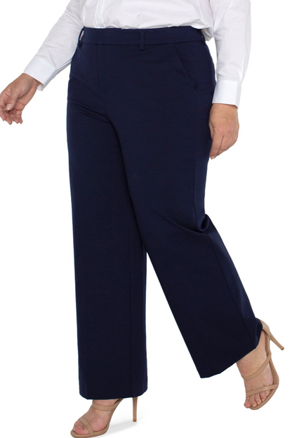 Kelsey Wide Leg Plus- Cadet Blue