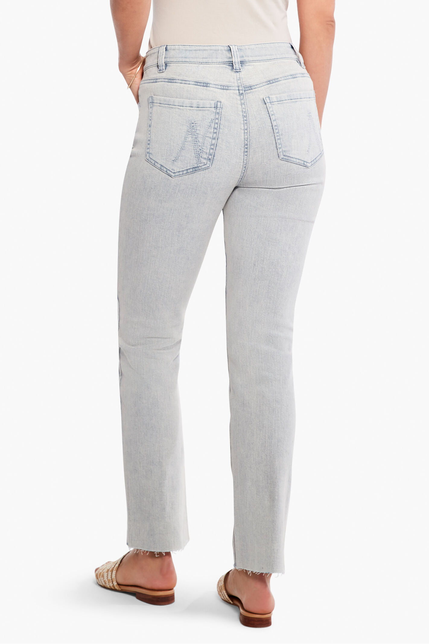 Nic + Zoe Mid Rise Straight Ankle Jeans
