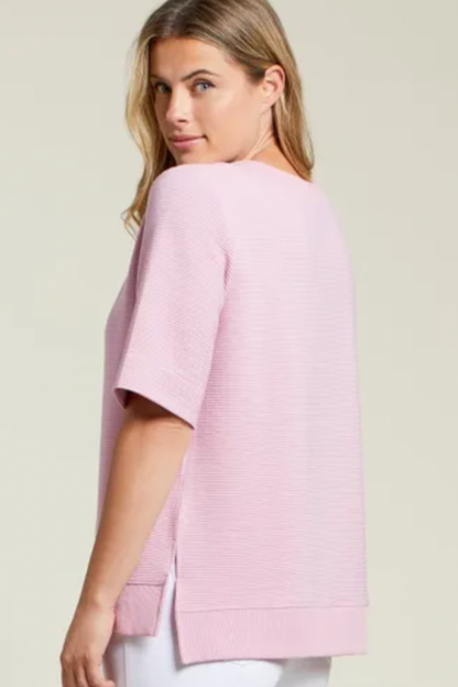 OTTOMAN BOAT NECK TOP - Lily