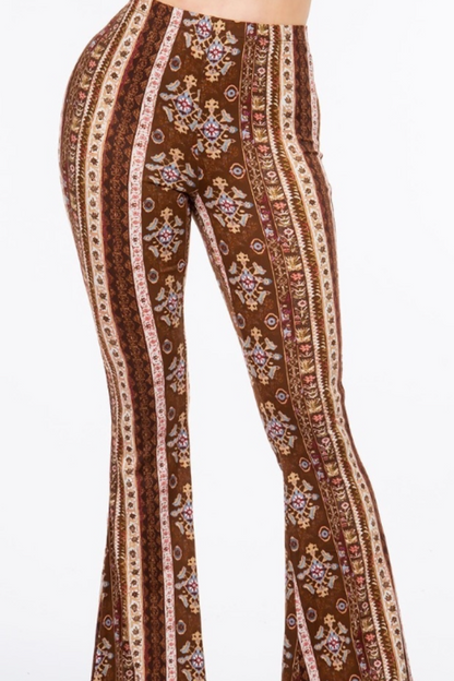 Palazzo Pant - Brown Print