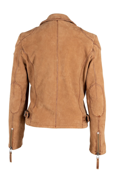 Karyn Leather Jacket- Cognac