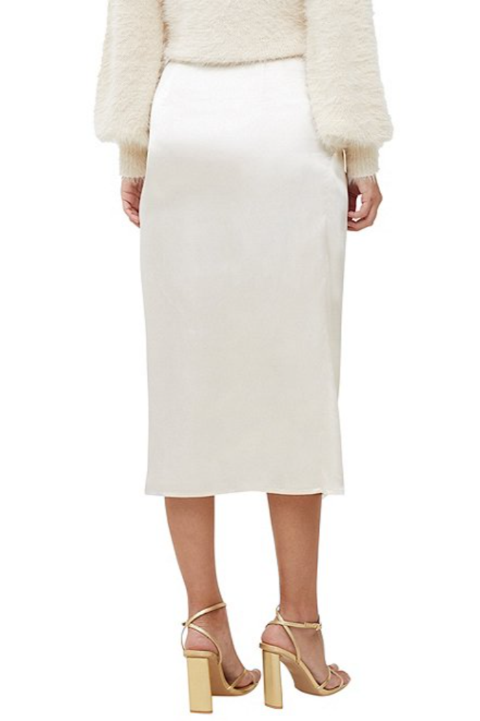 Inu Satin Midi Wrap Skirt