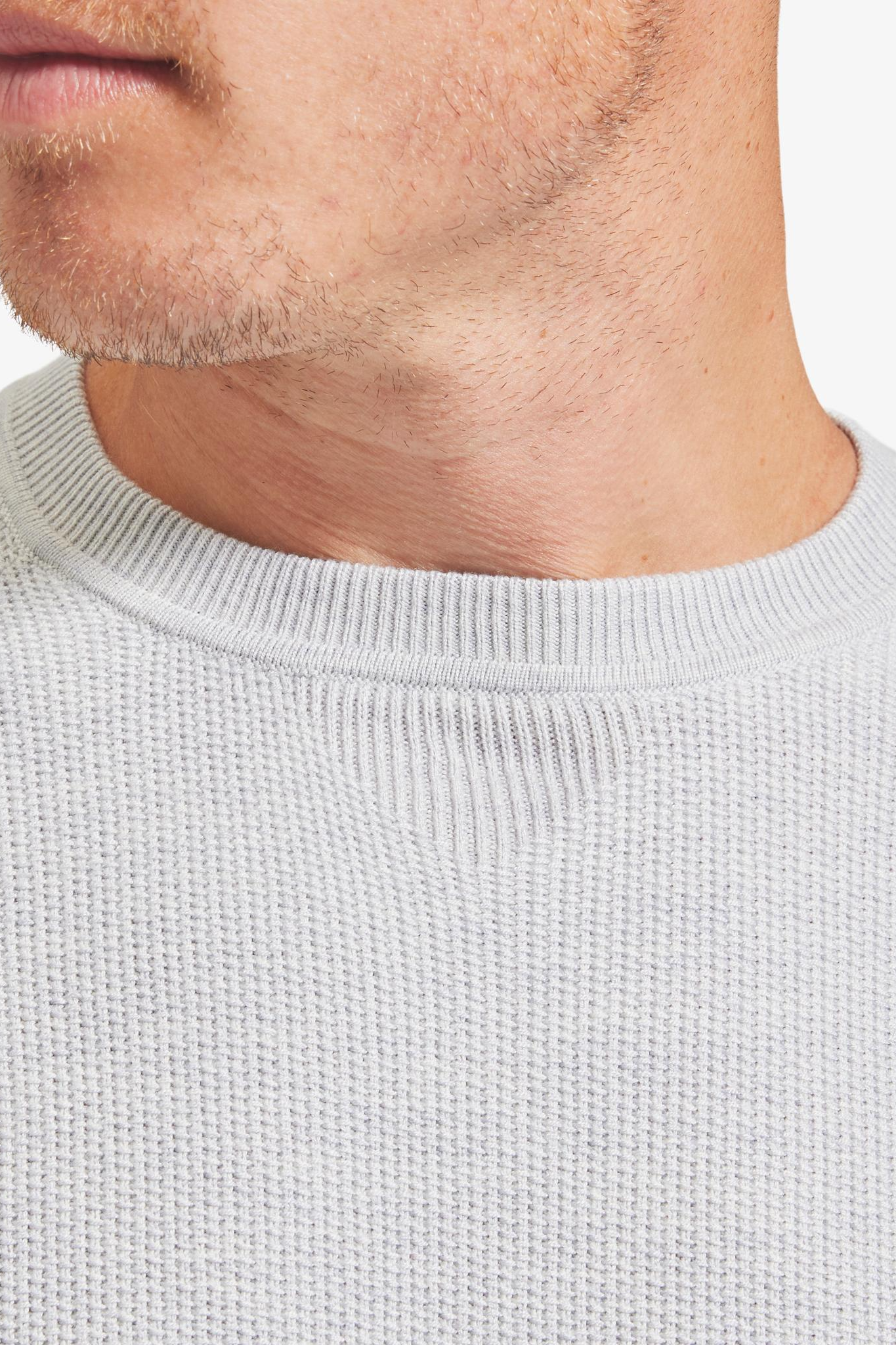 Cassady Sweater- Light Gray Solid
