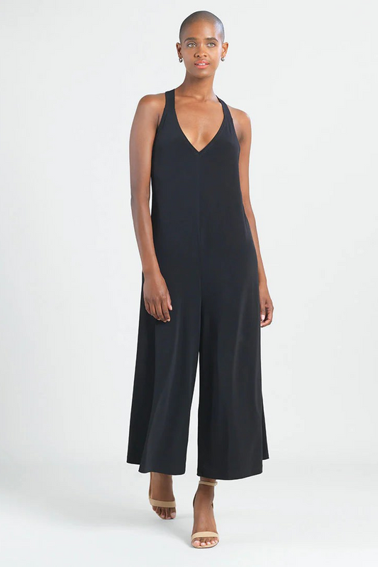 Cross Back Pull On Jumpsuit