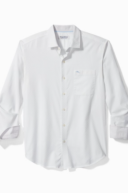 Sarasota Stretch Ventura Isles IslandZone® Stripe Shirt- White