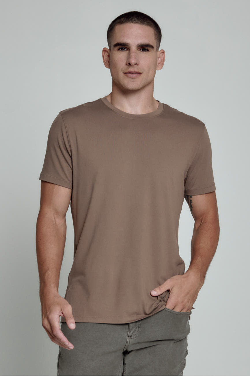 Core Crew Neck Tee-Caribou