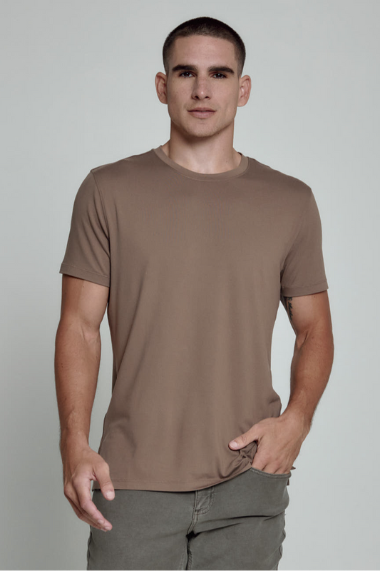Core Crew Neck Tee-Caribou