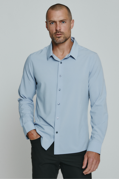 Liberty Long Sleeve Shirt - Dusty Blue