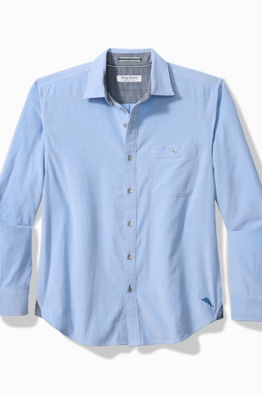 Coastline Corduroy Sandwich Shirt-Lt Sky