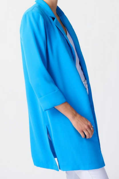 Classic Long Blazer - French Blue