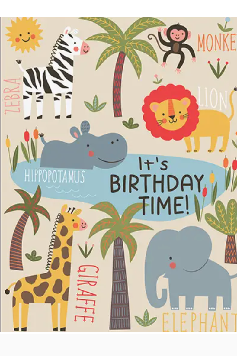 Jungle Birthday Greeting Card