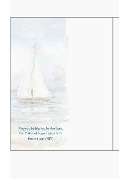 Happy Birthday Sailboat Greeting Card