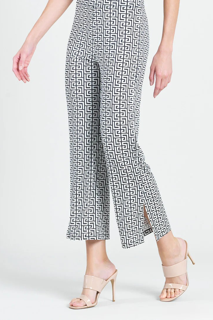 Greek Key Print Ankle Pant
