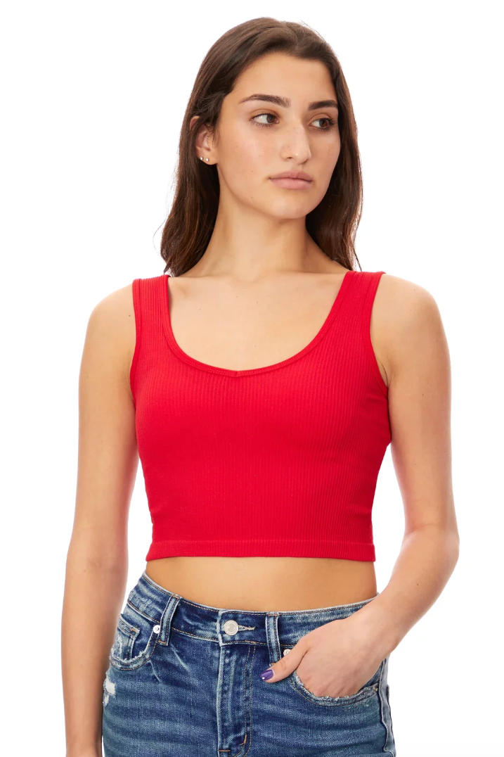 Ribbed V-Neck Brami