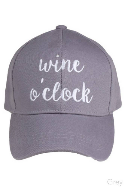 C.C Wine O'Clock Baseball Cap