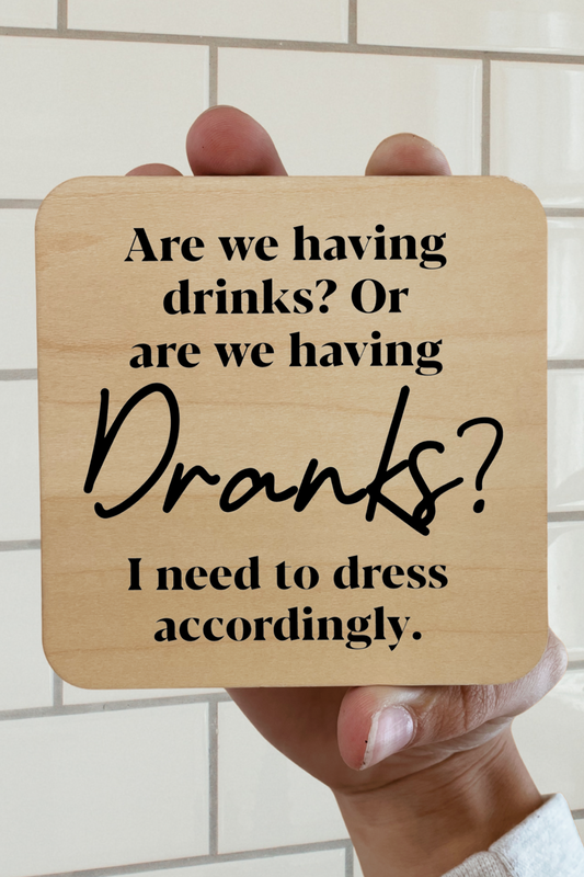 Drinks or Dranks? Magnet/Drink Coaster
