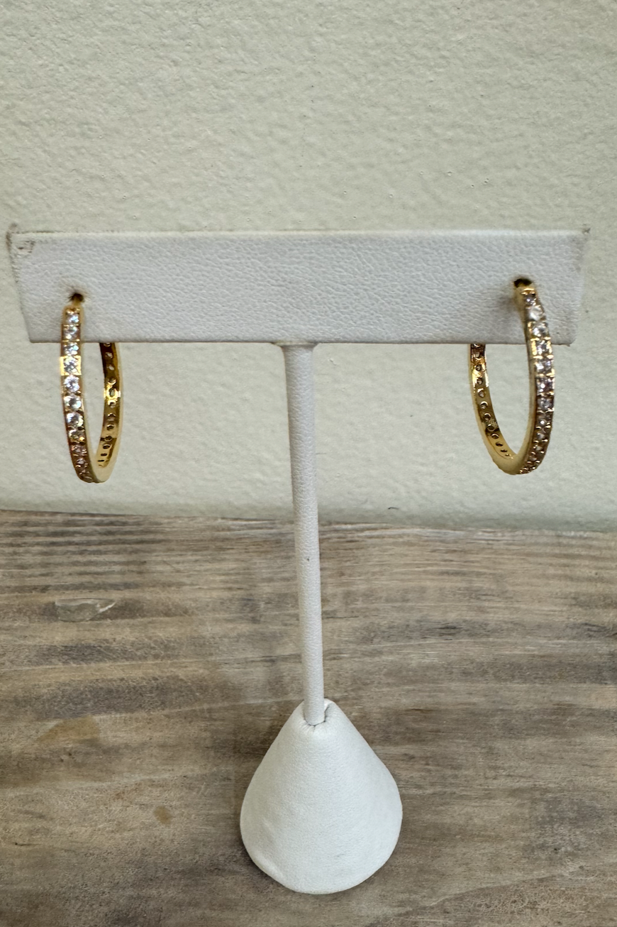 K Hoop Earrings