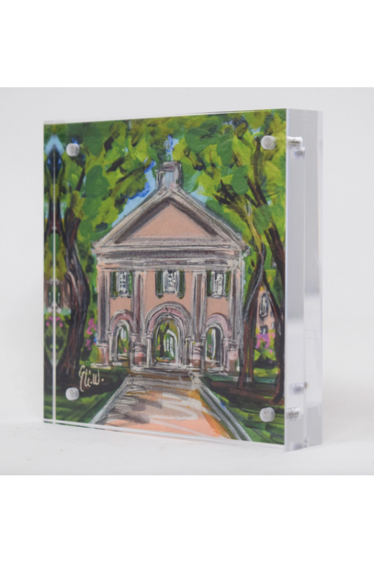 COLLEGE OF CHARLESTON LANDMARK ACRYLIC BLOCK 4X4