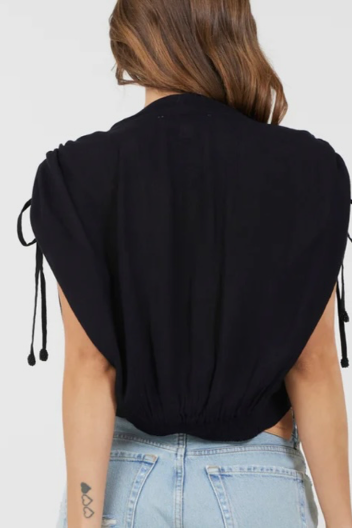 Crinkle Surplice Top
