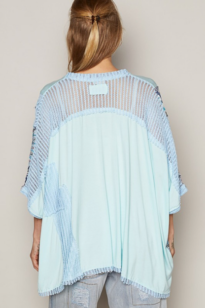 Mixed Media V/Neck