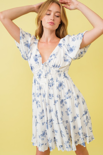 Floral Smocked Mini