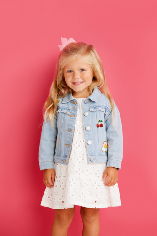 Denim Ruffle Jacket