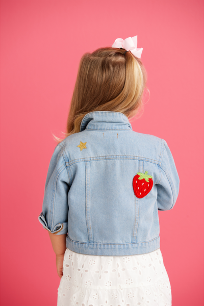 Denim Ruffle Jacket