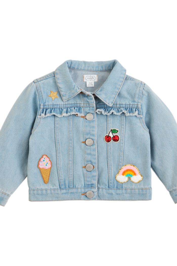 Denim Ruffle Jacket