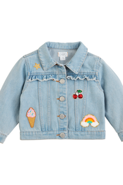 Denim Ruffle Jacket