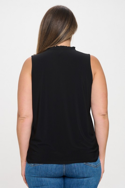 Pearl Button Sleeveless Top