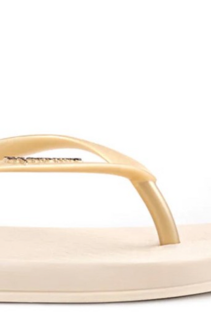 IPanema Ana Beige/Gold Flip Flops