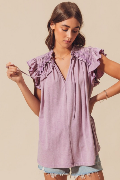 Frilled Neck Blouse