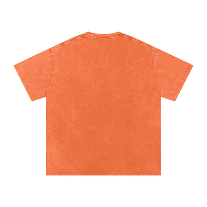ESSNTIAL ELEMNTS Unisex 250G Acid Wash Oversize Tee