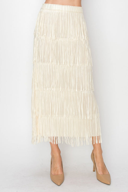 Layered Fringe Skirt