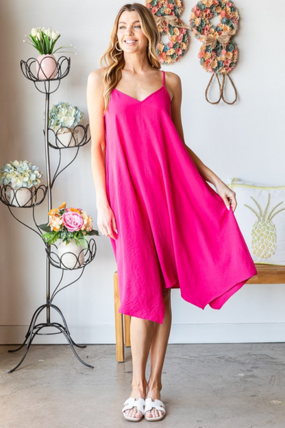 Hankerchief Midi Dress