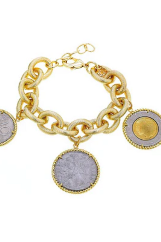 Madeline Three Coin Bracelet