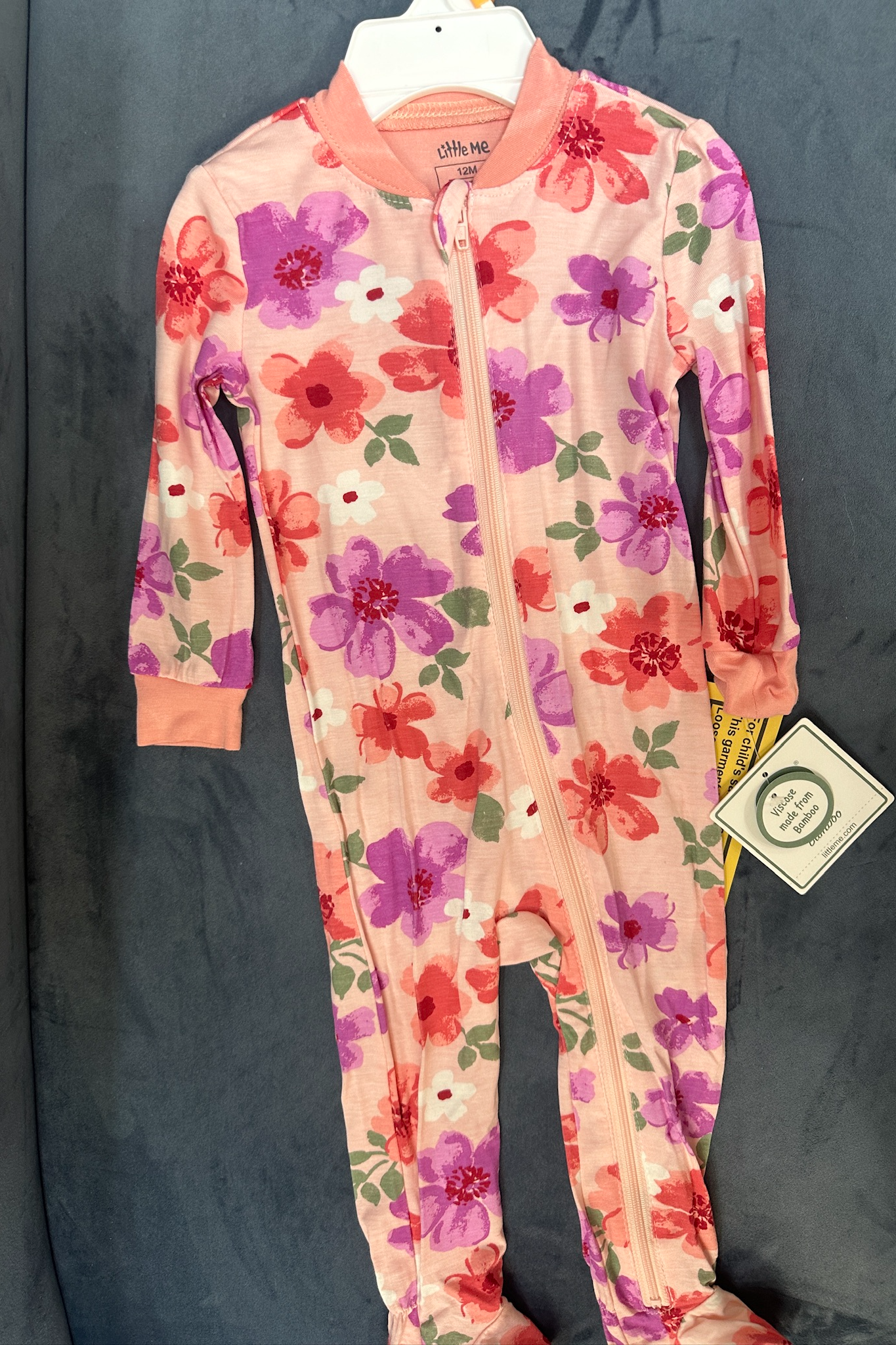 Flower Blossoms Bamboo Footies