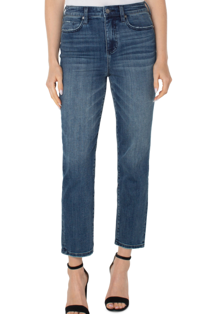 High Waist Ankle Non-Skinny Skinny Jeans- Allentree